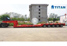 Heavy duty 5 line 10 axle gooseneck lowboy trailer 