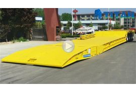 Folding neck trailer testing