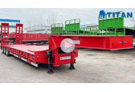 Tri axle 80 ton lowbed semi trailer