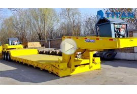 3 axle 60 ton removable gooseneck trailer