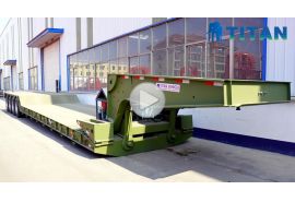 4 axle 100 ton removable gooseneck trailer