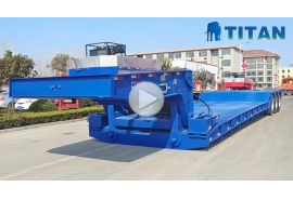 3 line 6 axles detachable gooseneck trailer