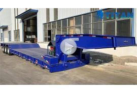 80 ton tri axle detachable gooseneck trailer