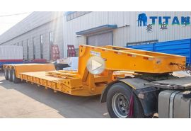 Tri axle detachable gooseneck low bed trailer