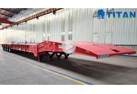 4 axle folding gooseneck trailer